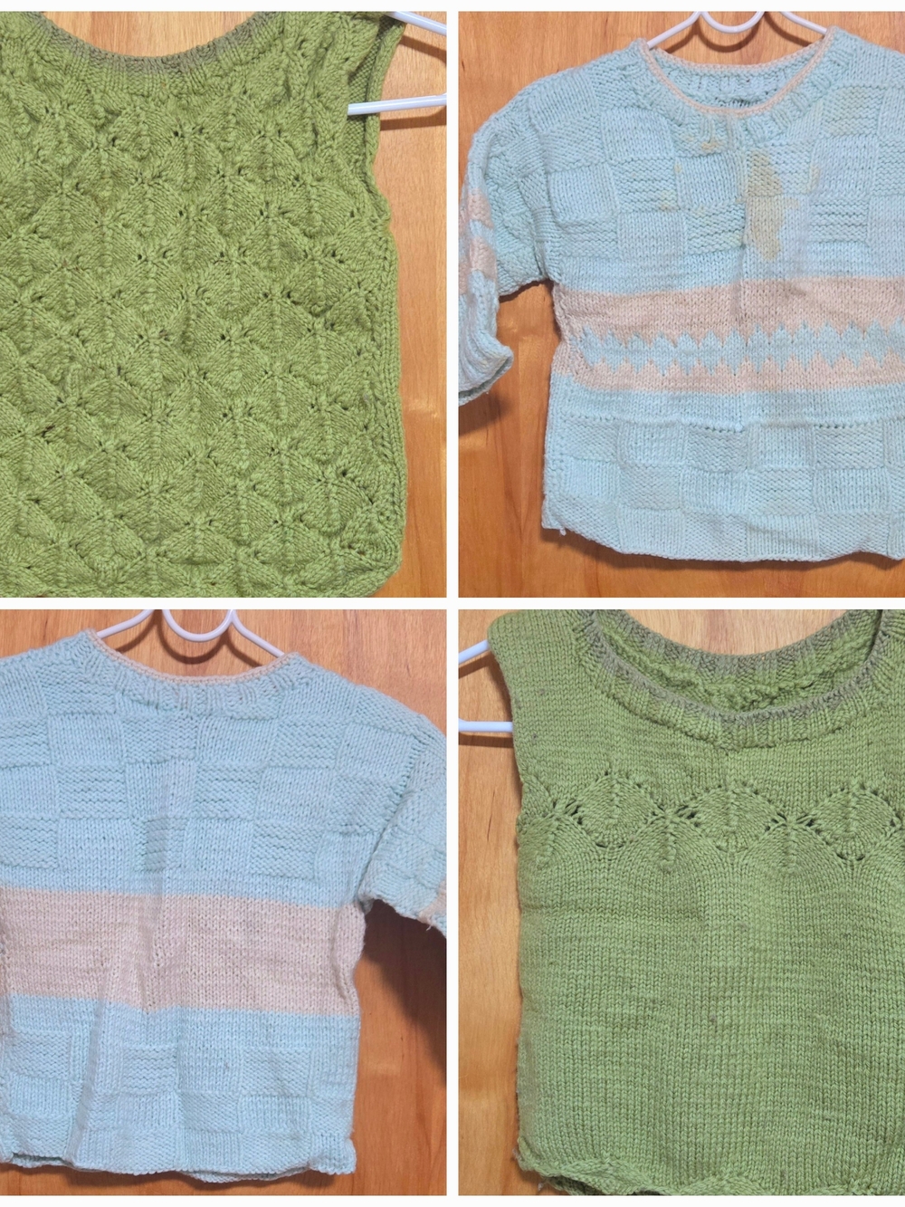 KNITTING HANDMADE SWEATER AND VEST UNISEX KIDS